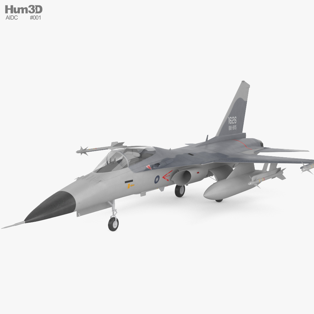F-CK-1 戦闘機 3Dモデル
