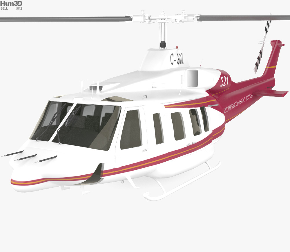 Bell 214ST 3D 모델 
