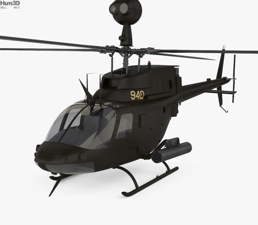 Bell OH-58 Kiowa 3d model