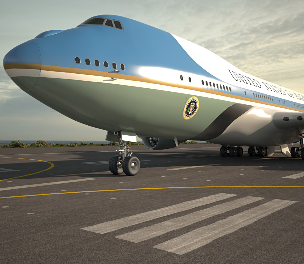 Boeing VC-25 Air Force One Modello 3D