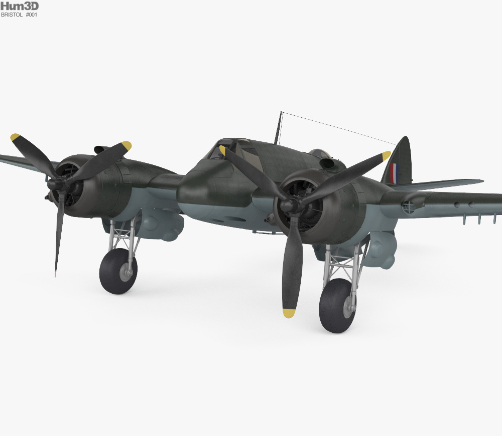 Bristol Beaufighter 3D 모델 