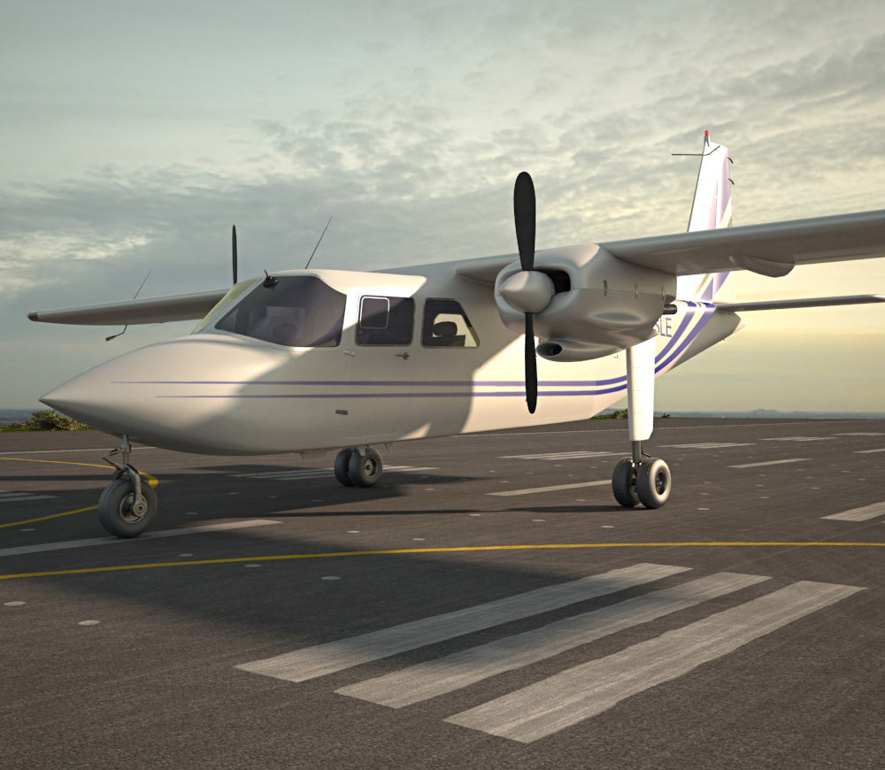 Britten-Norman BN-2 Islander 3D модель