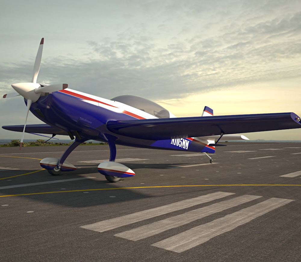 Extra 300L Aerobatic aircraft Modelo 3d