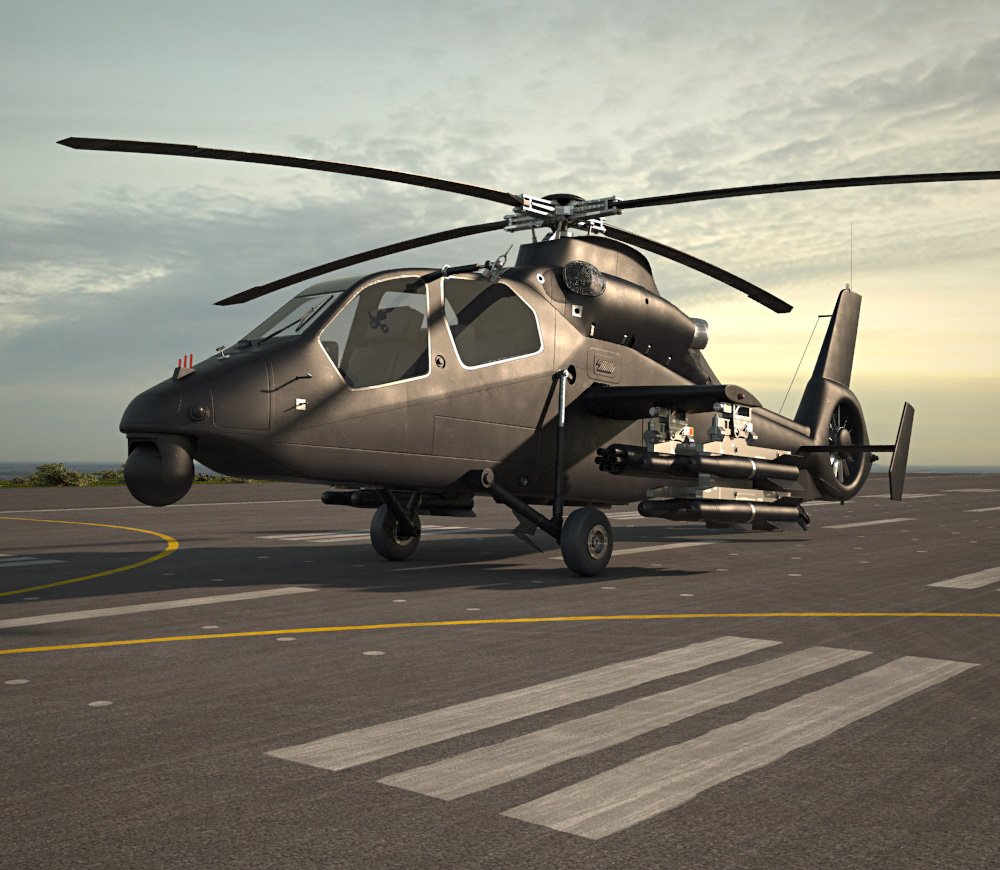 Harbin Z-19 Military helicopter 3D модель