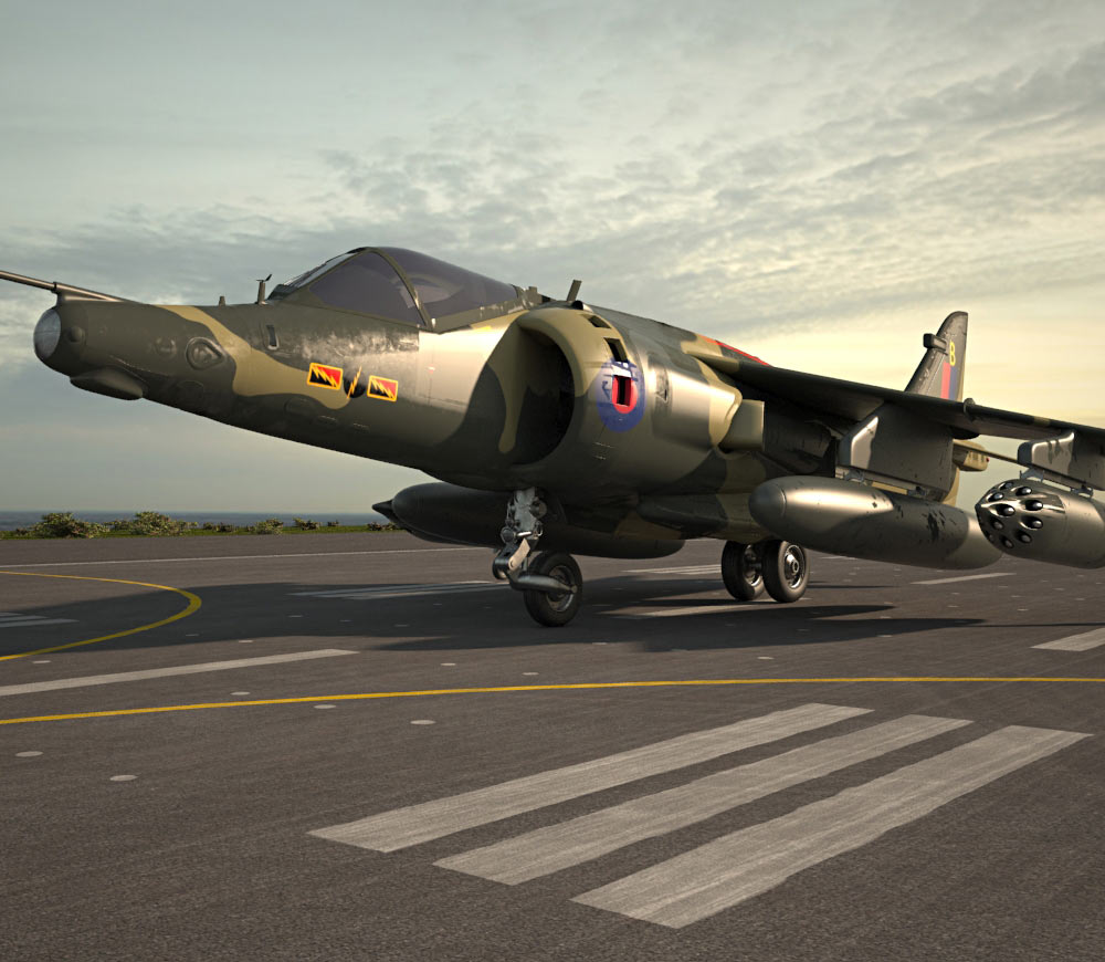 Hawker Siddeley Harrier 3d model