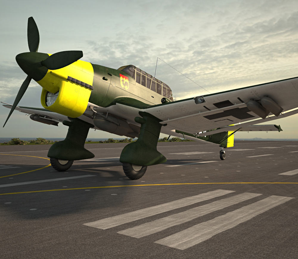 Junkers Ju 87 Stuka Modello 3D