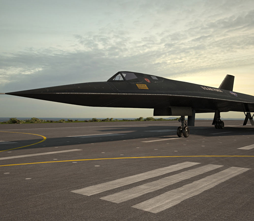SR-71 ブラックバード 3Dモデル