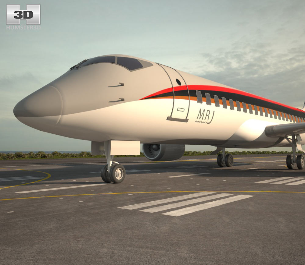 Mitsubishi Regional Jet 90 Modello 3D