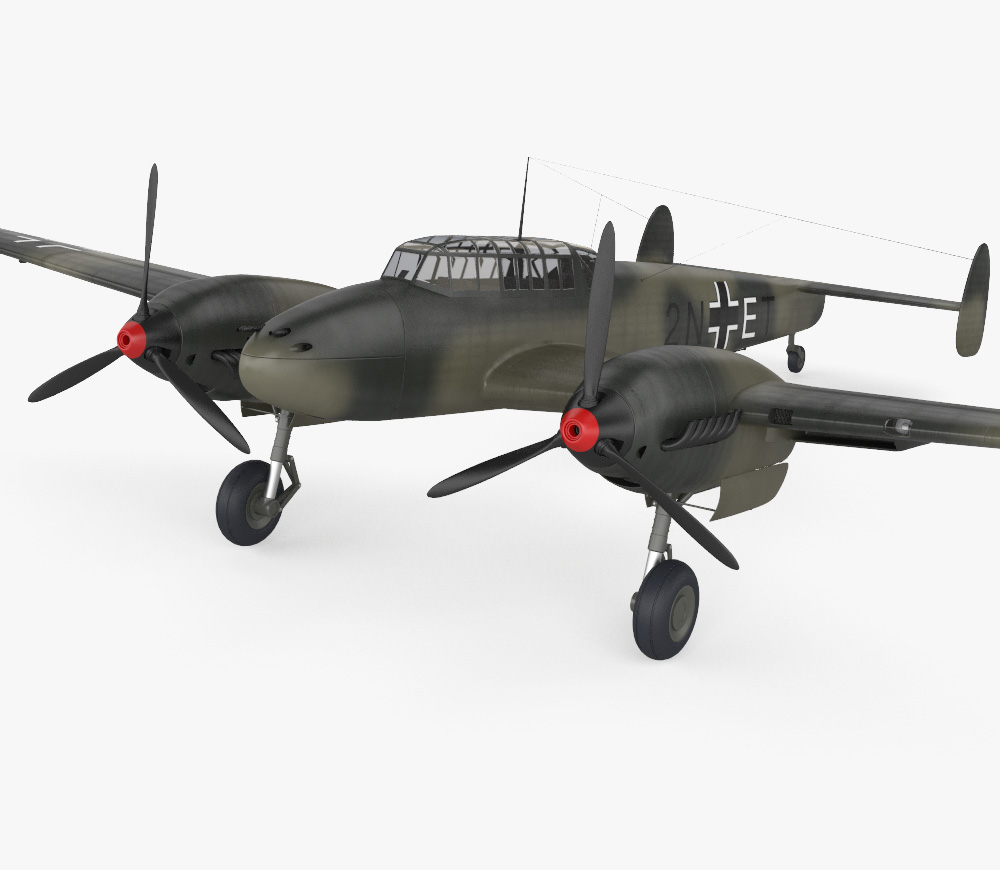 Messerschmitt Bf 110 Modello 3D