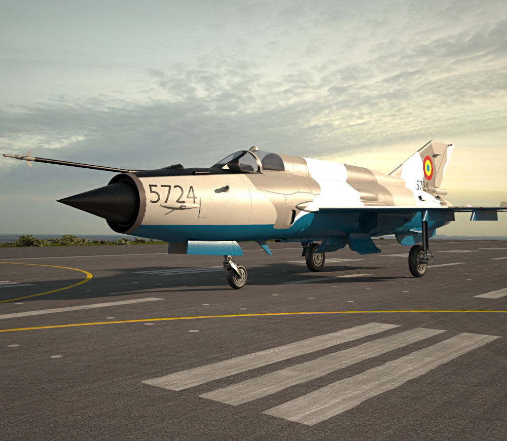 Mikoyan-Gurevich MiG-21 Modèle 3d