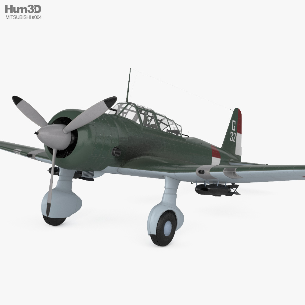 Mitsubishi Ki-51 3D 모델 