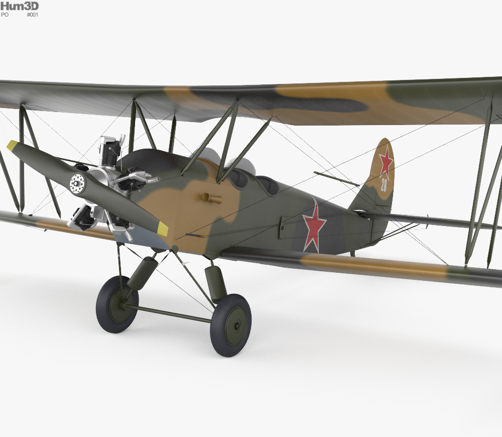 Polikarpov Po-2 3d model