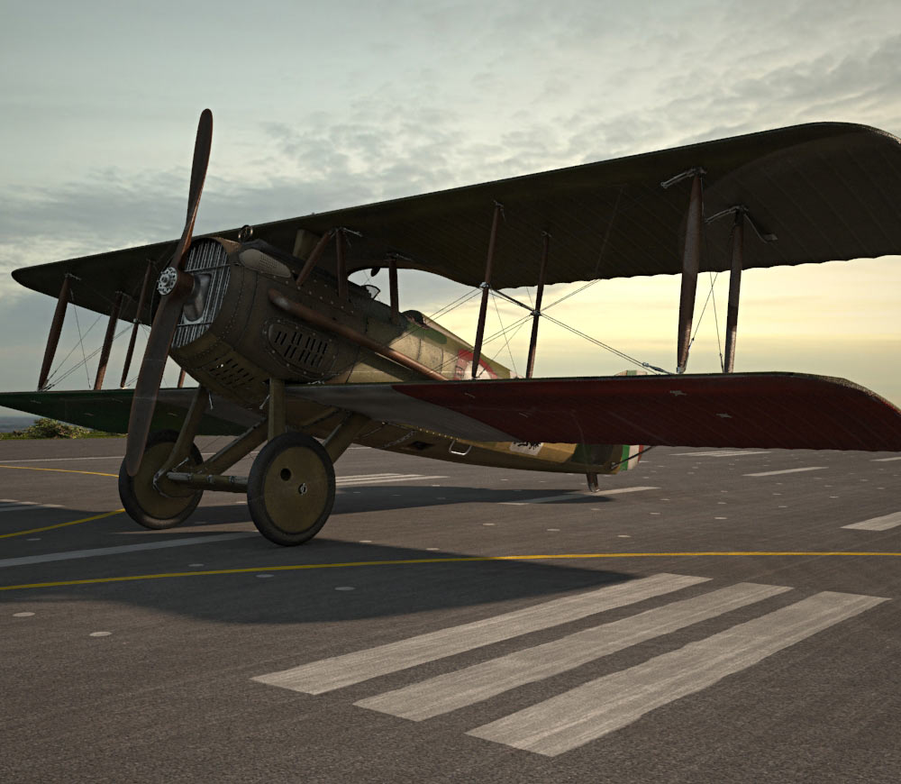 SPAD S.XIII 3D-Modell