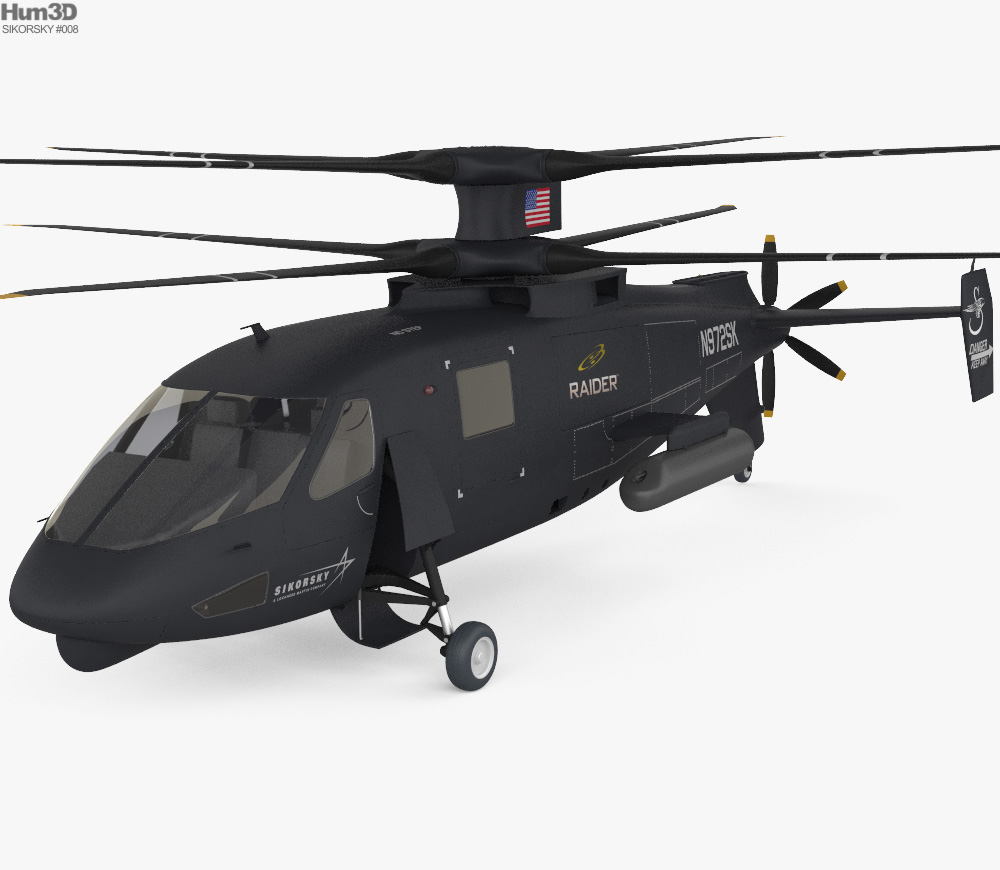 Sikorsky S-97 Raider 3D-Modell