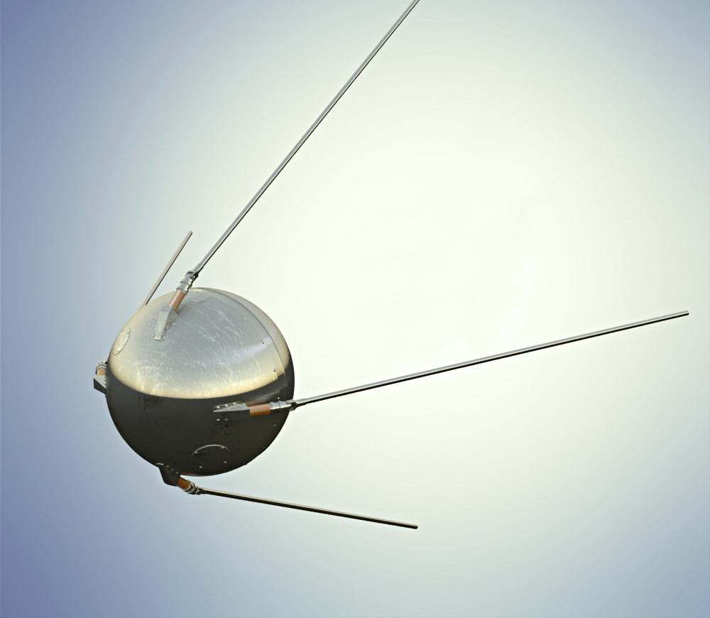 Спутник-1 3D модель
