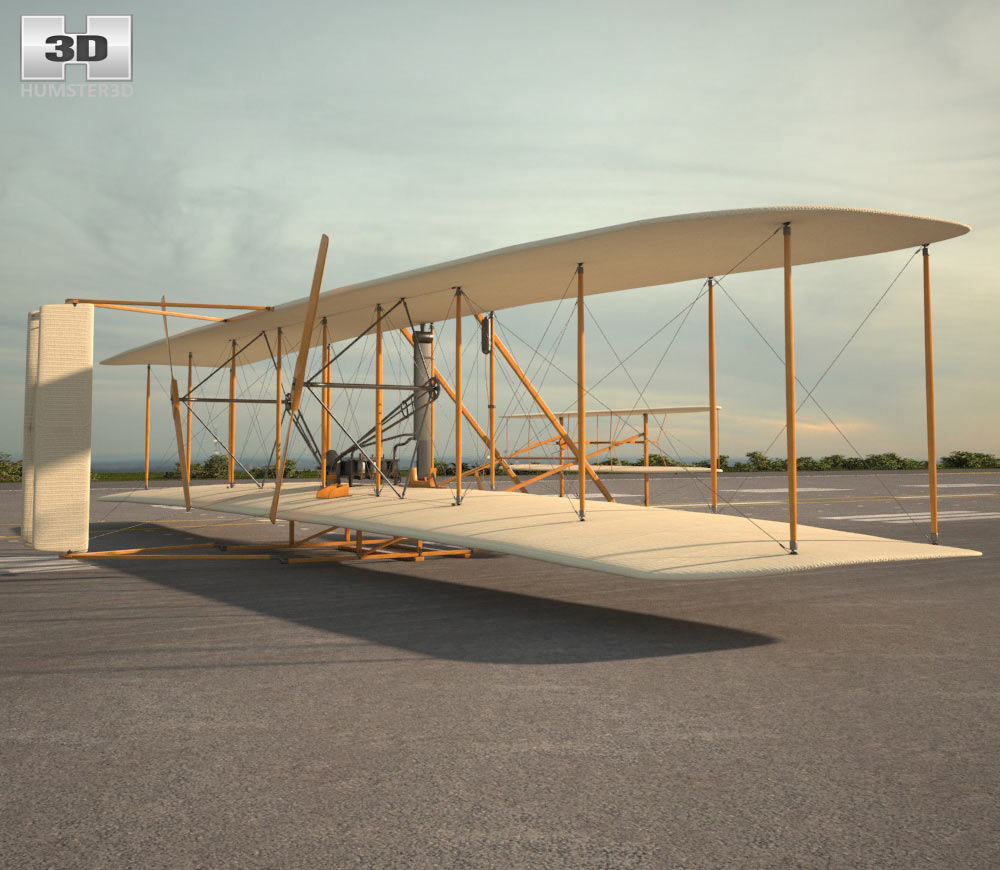 Wright Flyer Modelo 3d