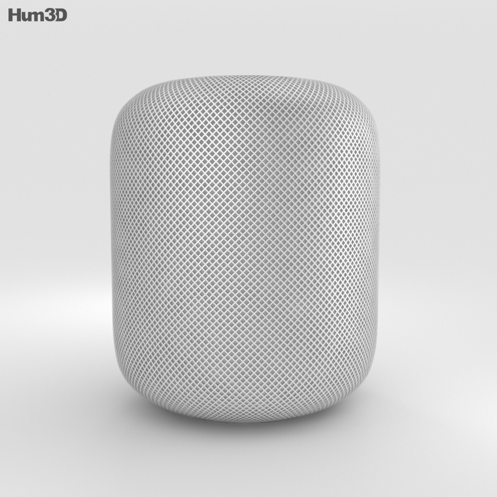 Apple HomePod White 3D model - Download Electronics on 3DModels.org