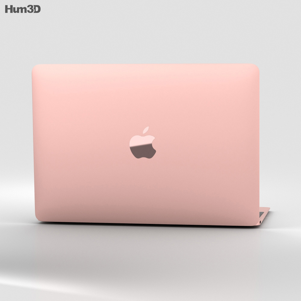 Apple MacBook (2017) Rose Gold Modèle 3D télécharger