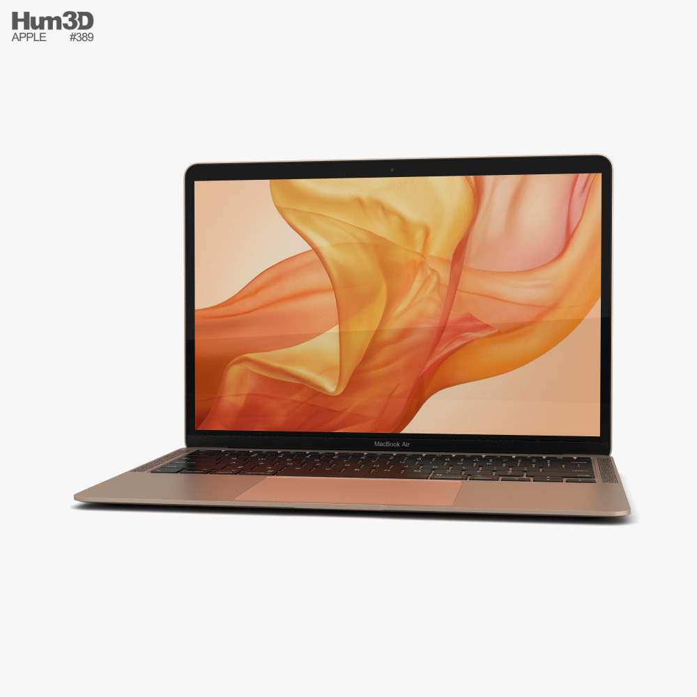 Apple MacBook Air (2020) Gold Modelo 3D