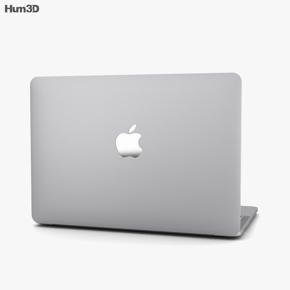 Apple MacBook Pro 13 inch (2018) Touch Bar Silver 3D model