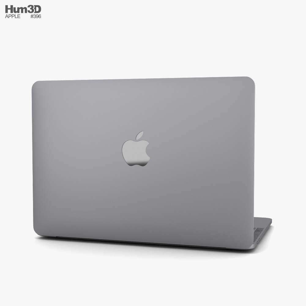 Apple MacBook Pro 13 inch (2020) Space Gray 3Dモデル ...