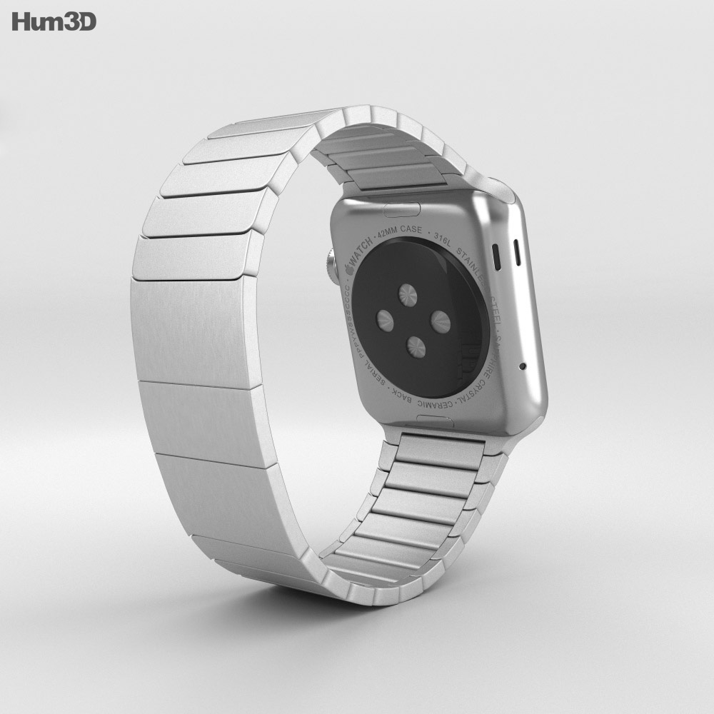 Apple Watch 42mm Stainless Steel Case Link Bracelet 3D model download