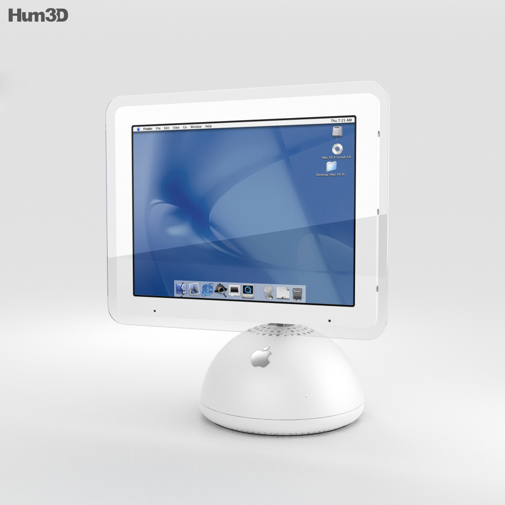 Apple iMac G4 2002 3Dモデル ダウンロード