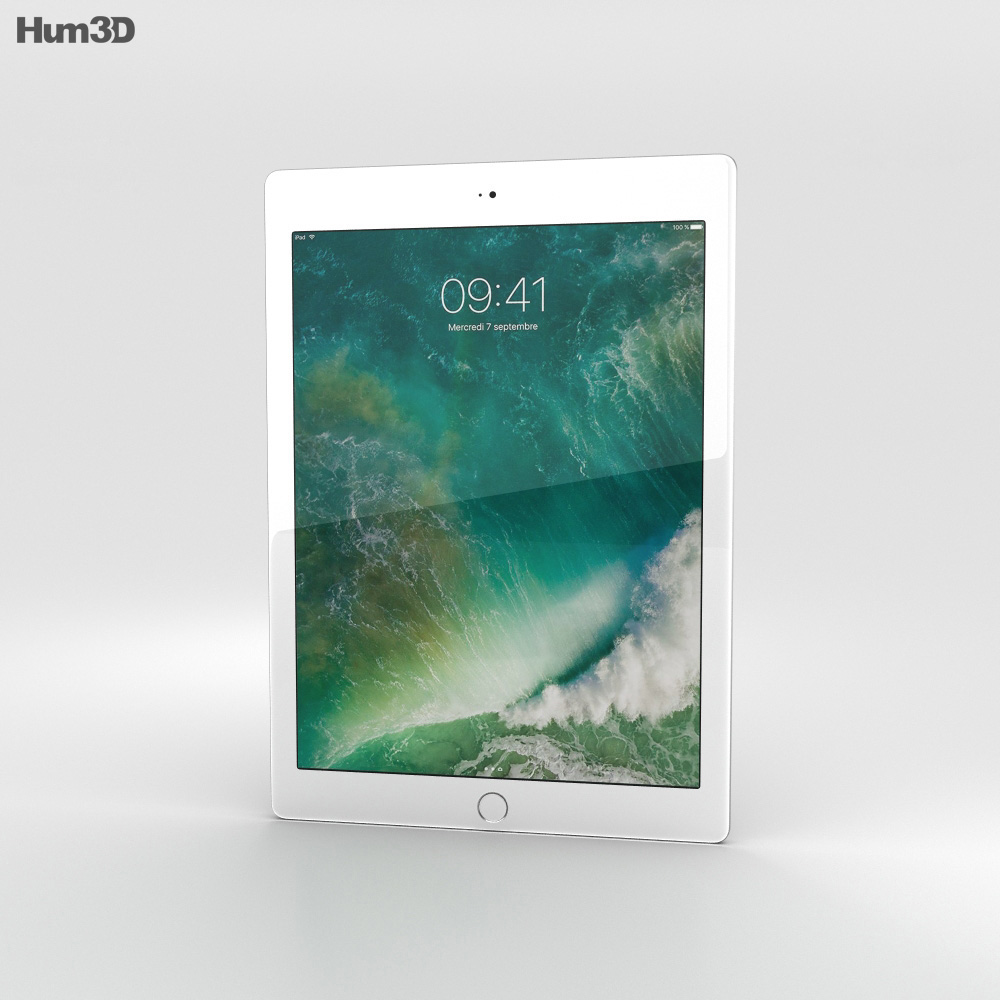 Apple iPad 9.7-inch Cellular Silver 3D模型