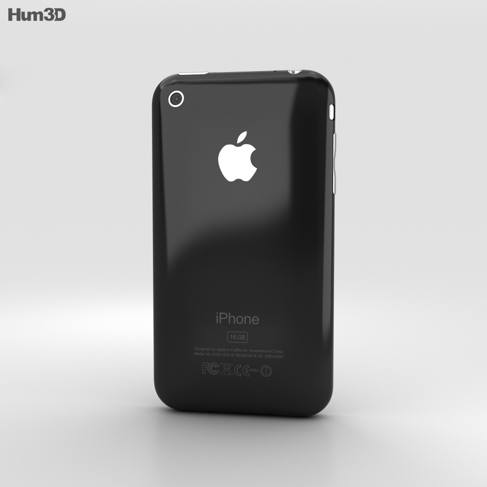 Apple iPhone 3G Black 3D model Electronics on 3DModels