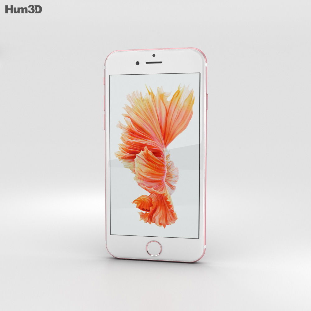 Apple iPhone 6s Rose Gold 3D模型
