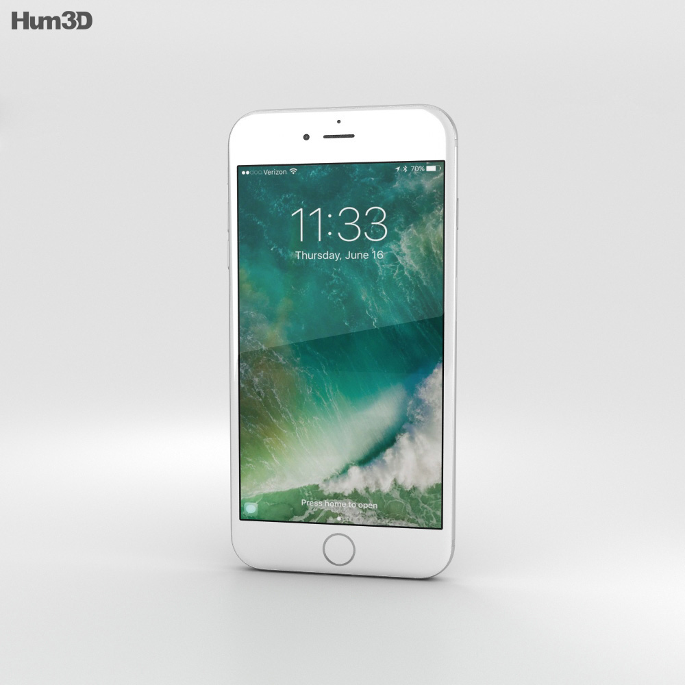 Apple iPhone 7 Plus Silver Modèle 3d