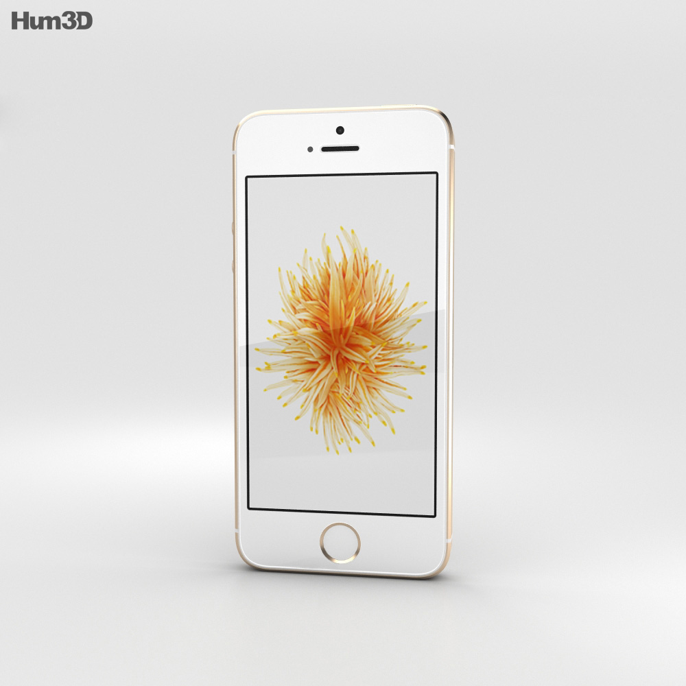 Apple iPhone SE Gold 3d model