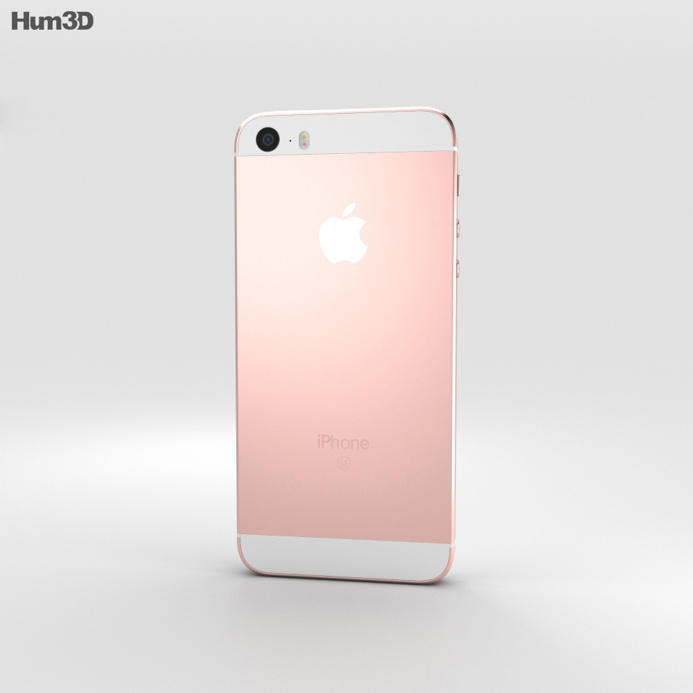 Apple iPhone SE Rose Gold Modelo 3D - Descargar Teléfonos on 3DModels.org