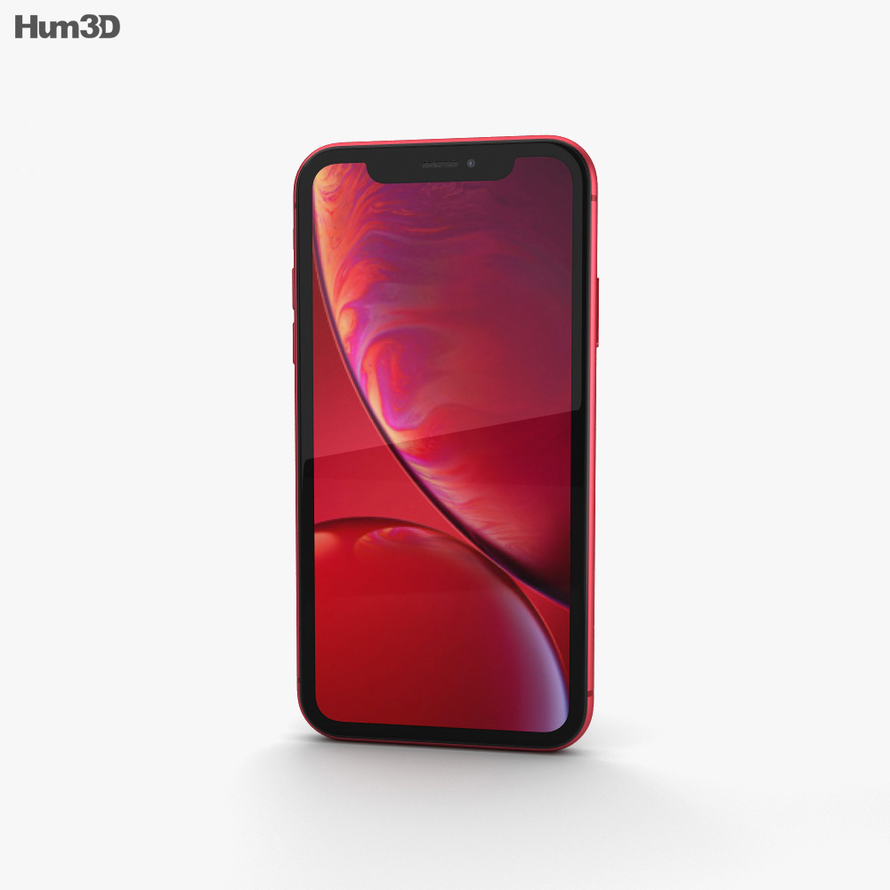 Apple iPhone XR Red 3Dモデル download