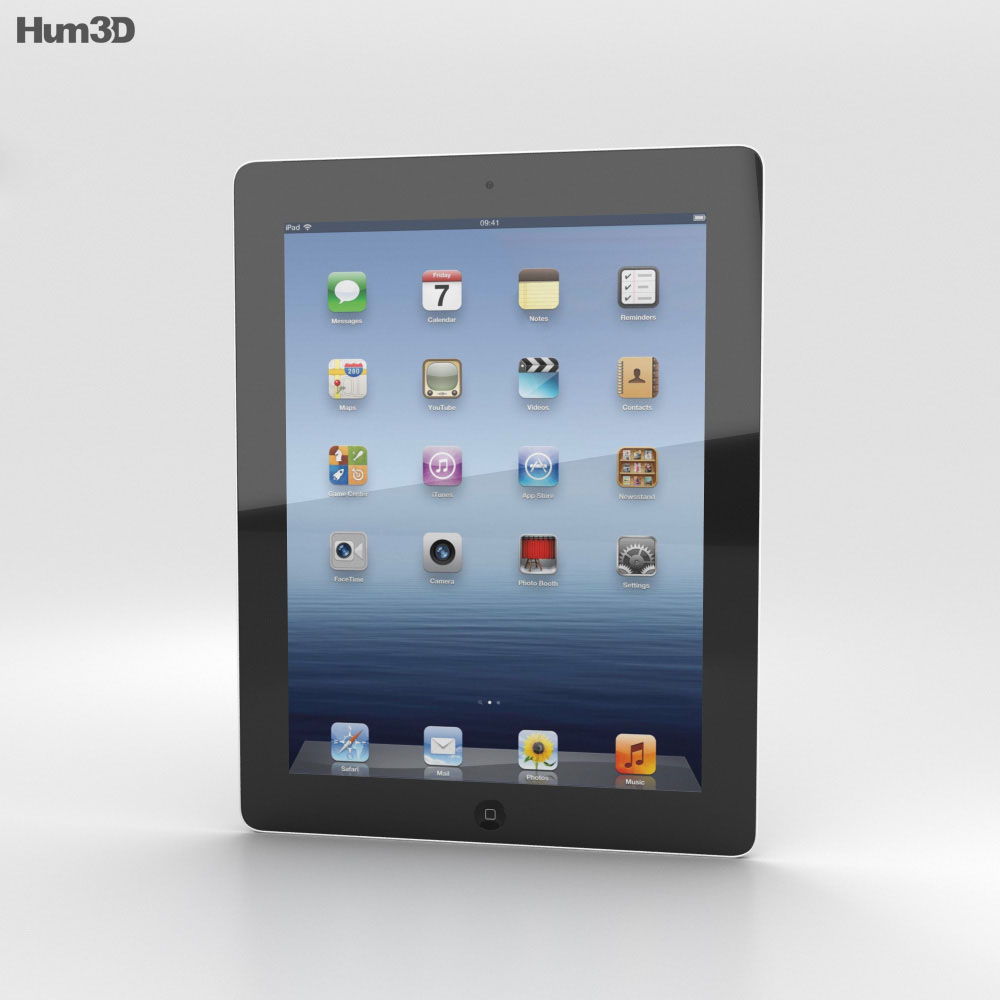 Apple The new iPad WiFi (iPad 3) 3D 모델 