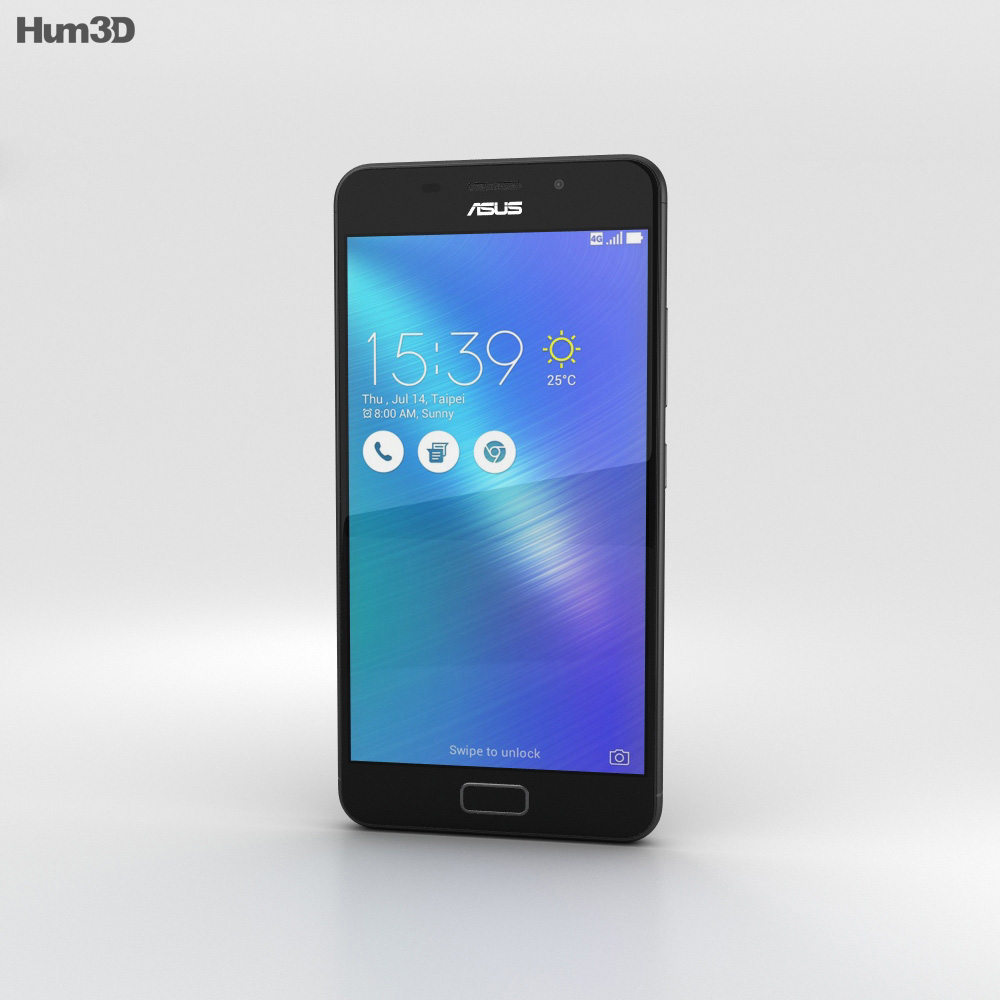 Asus Zenfone 3s Max Black 3d model