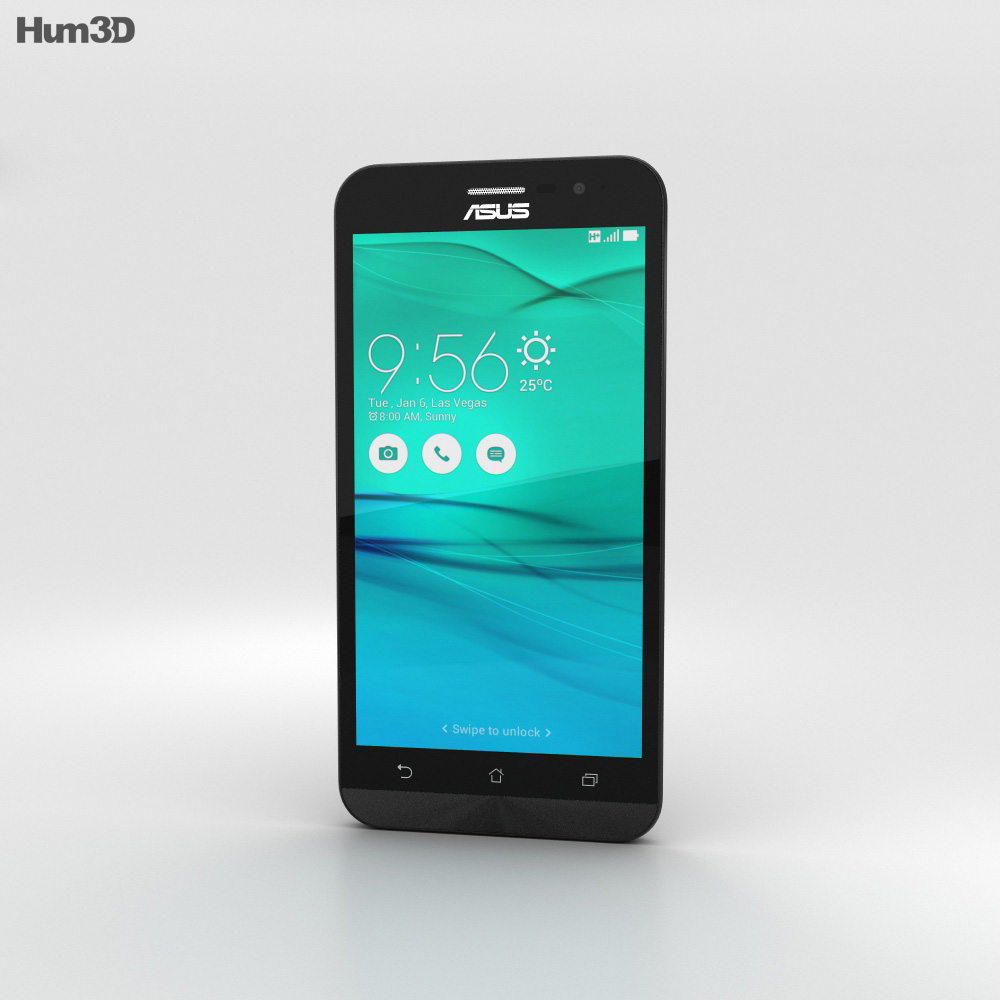 Asus Zenfone Go (ZB500KL) Charcoal Black 3D模型