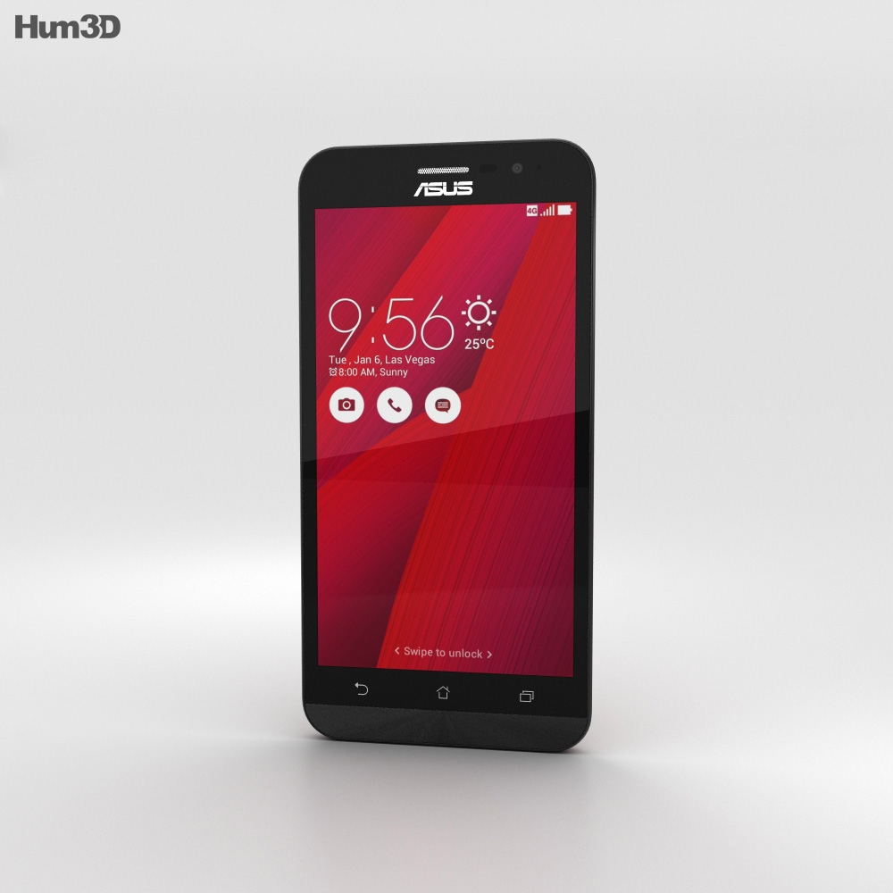 Asus Zenfone Go (ZB500KL) Glamour Red Modelo 3D