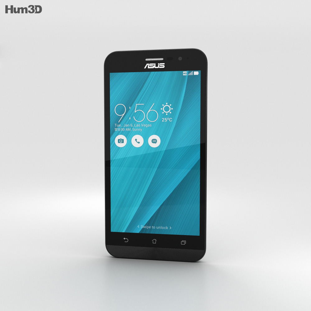 Asus Zenfone Go (ZB500KL) Silver Blue 3D模型