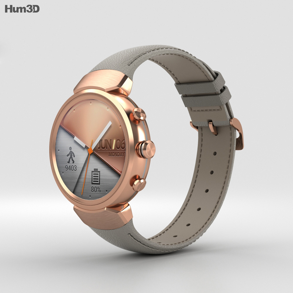 Asus Zenwatch 3 Rose Gold 3Dモデル