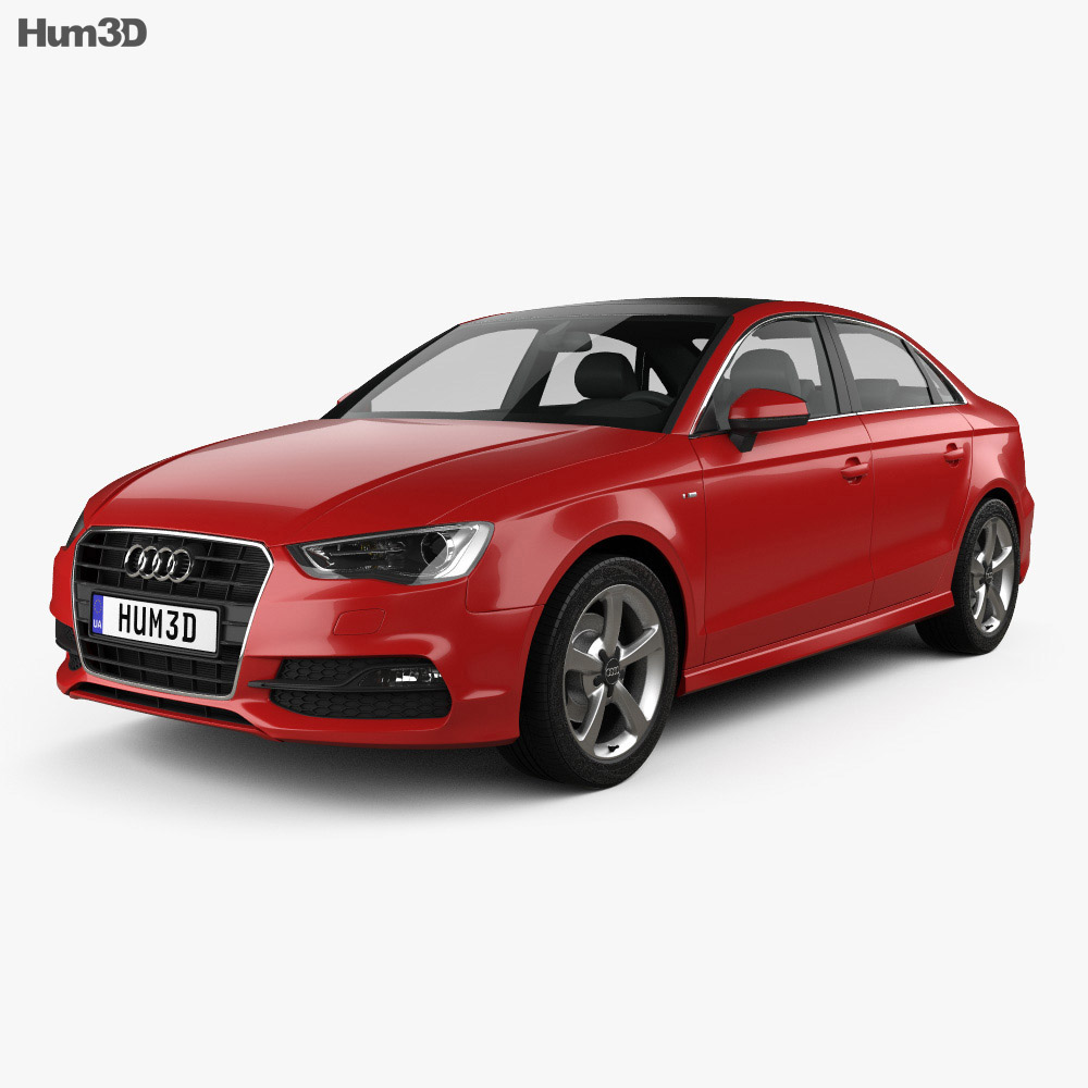 Audi A3 S line 轿车 2016 3D模型