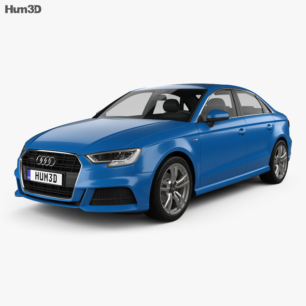 Audi A3 S-Line 2019 3D модель