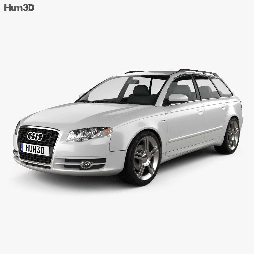 Audi A4 Avant 2007 3D-Modell - Herunterladen Fahrzeuge on