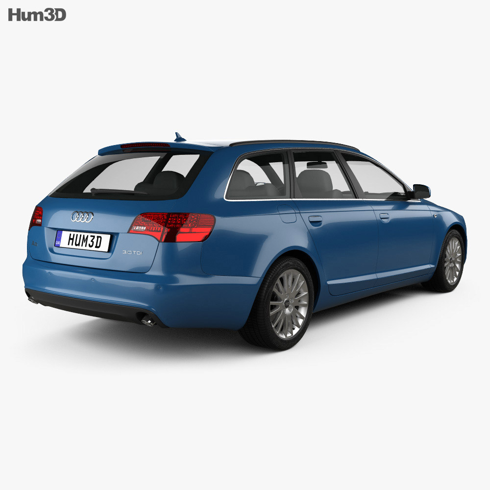 Audi A6 (C6) Avant 2008 3D model - Download Vehicles on
