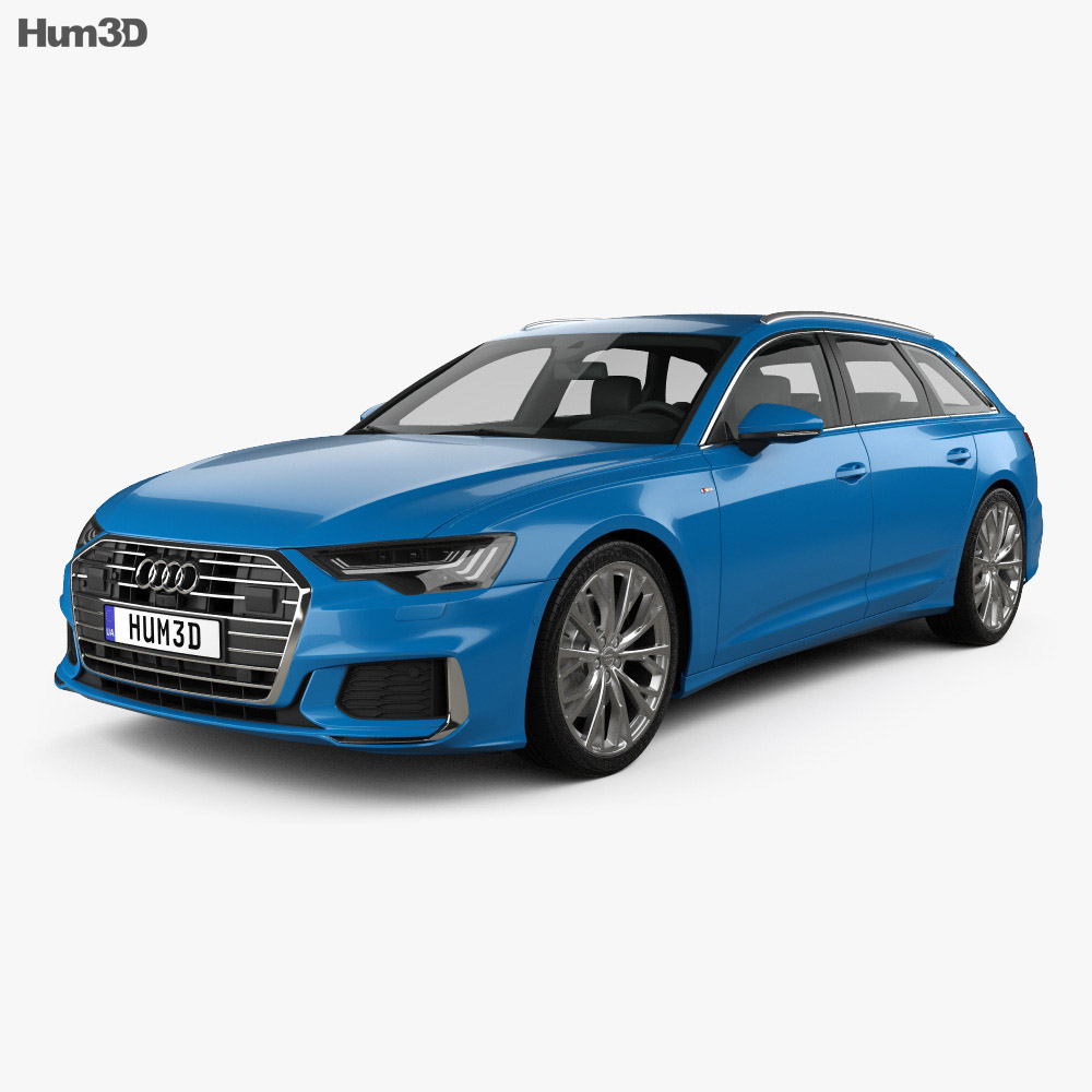 Audi A6 S-Line avant 2021 Modello 3D