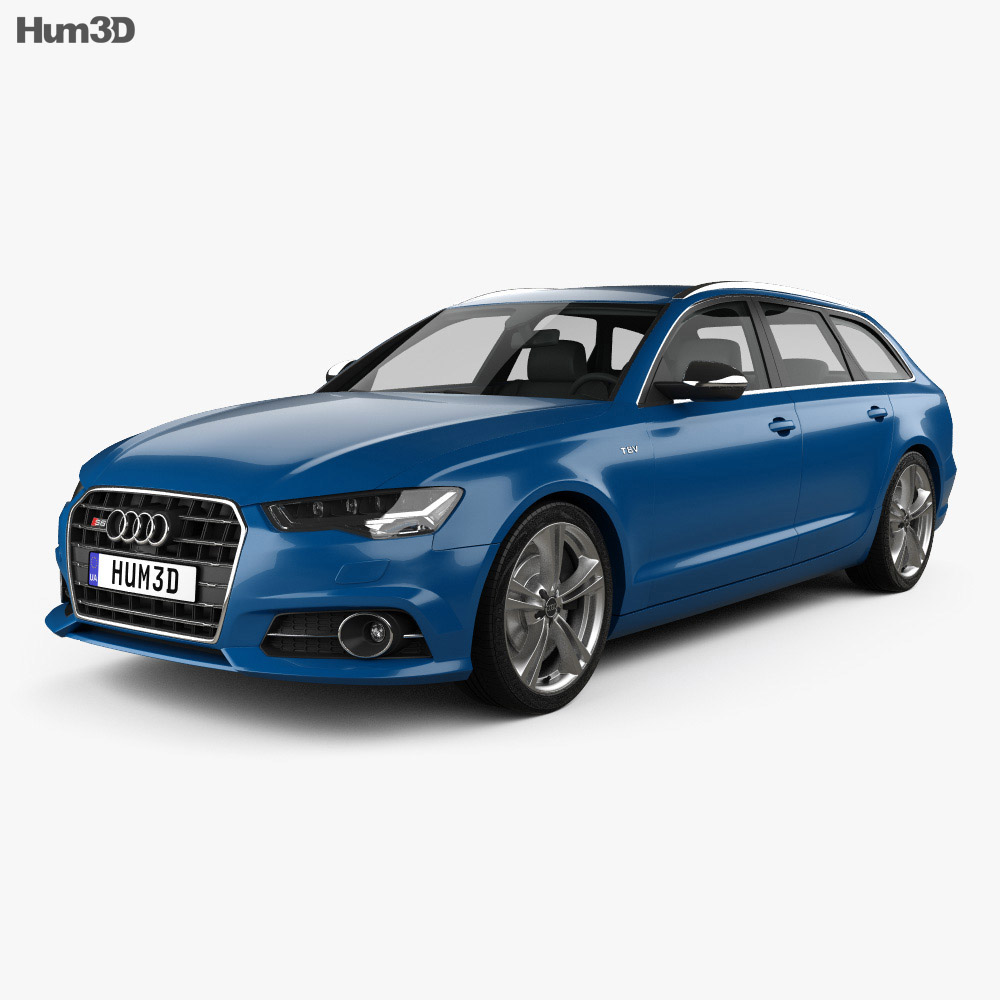 Audi S6 (C7) Avant 2017 3D 모델 