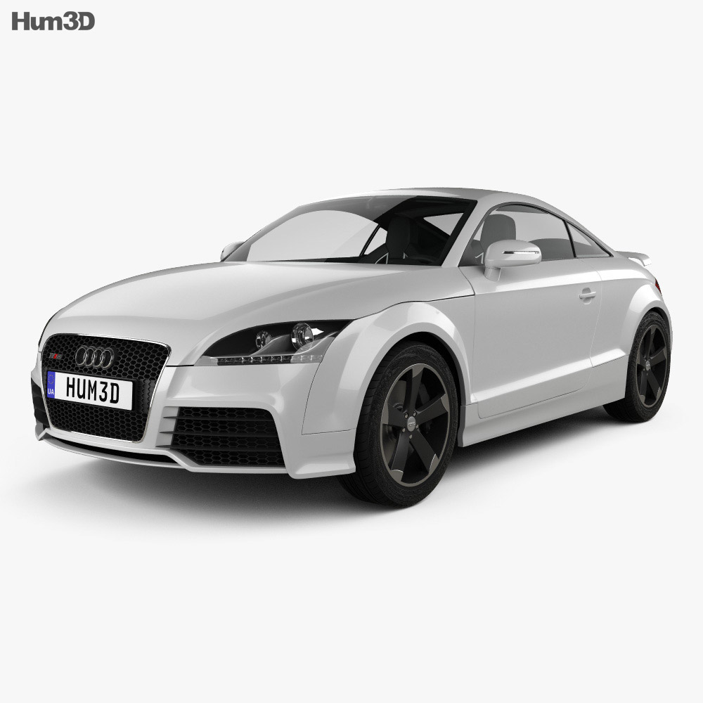 Audi TT RS Coupe 인테리어 가 있는 2013 3D 모델 