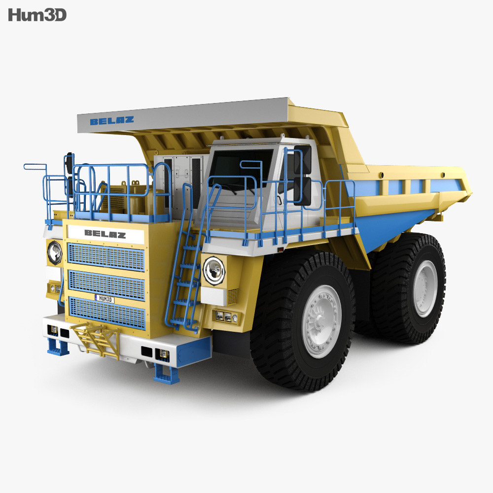 BelAZ 75581 덤프 트럭 2016 3D 모델 