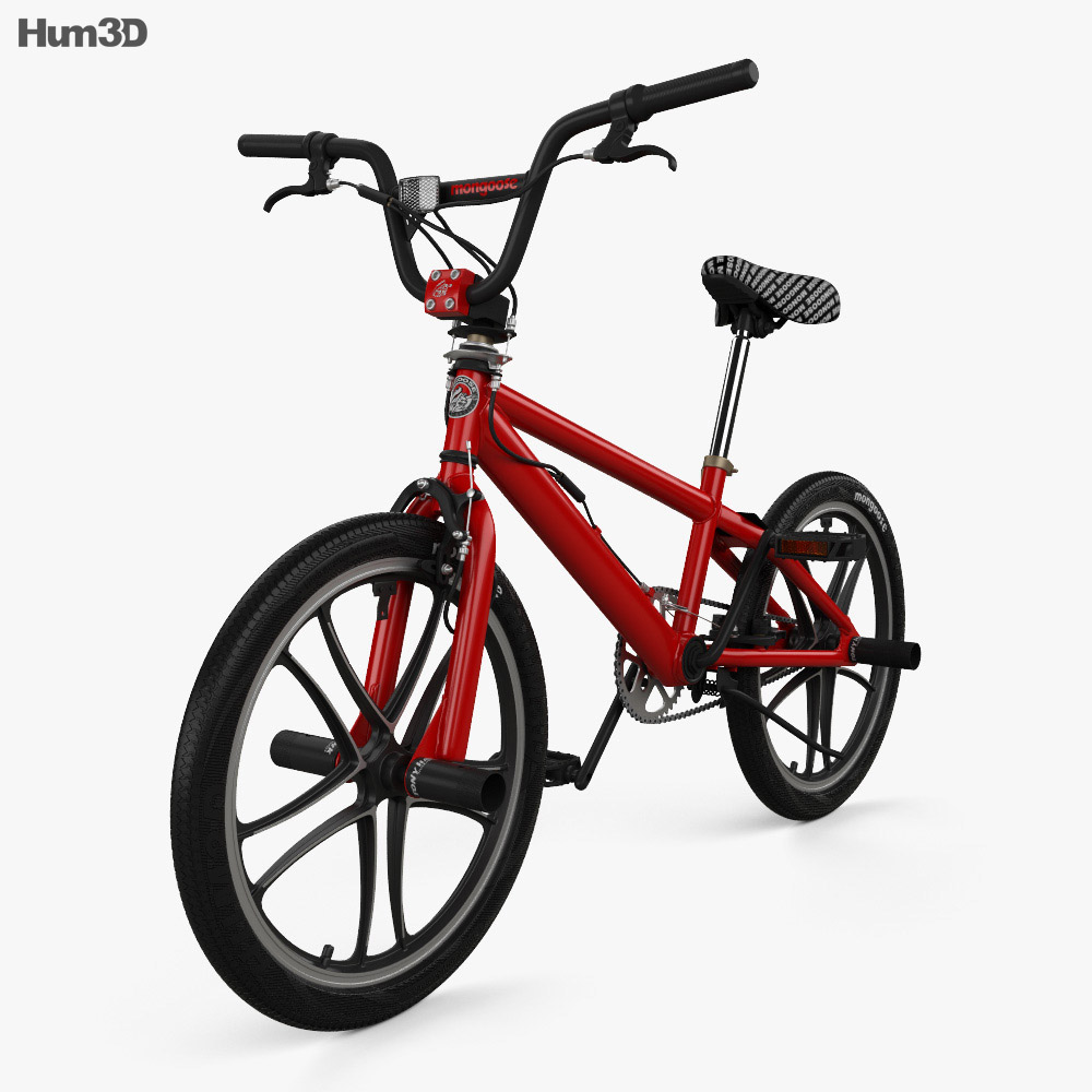 Mongoose BMX 자전거 3D 모델 