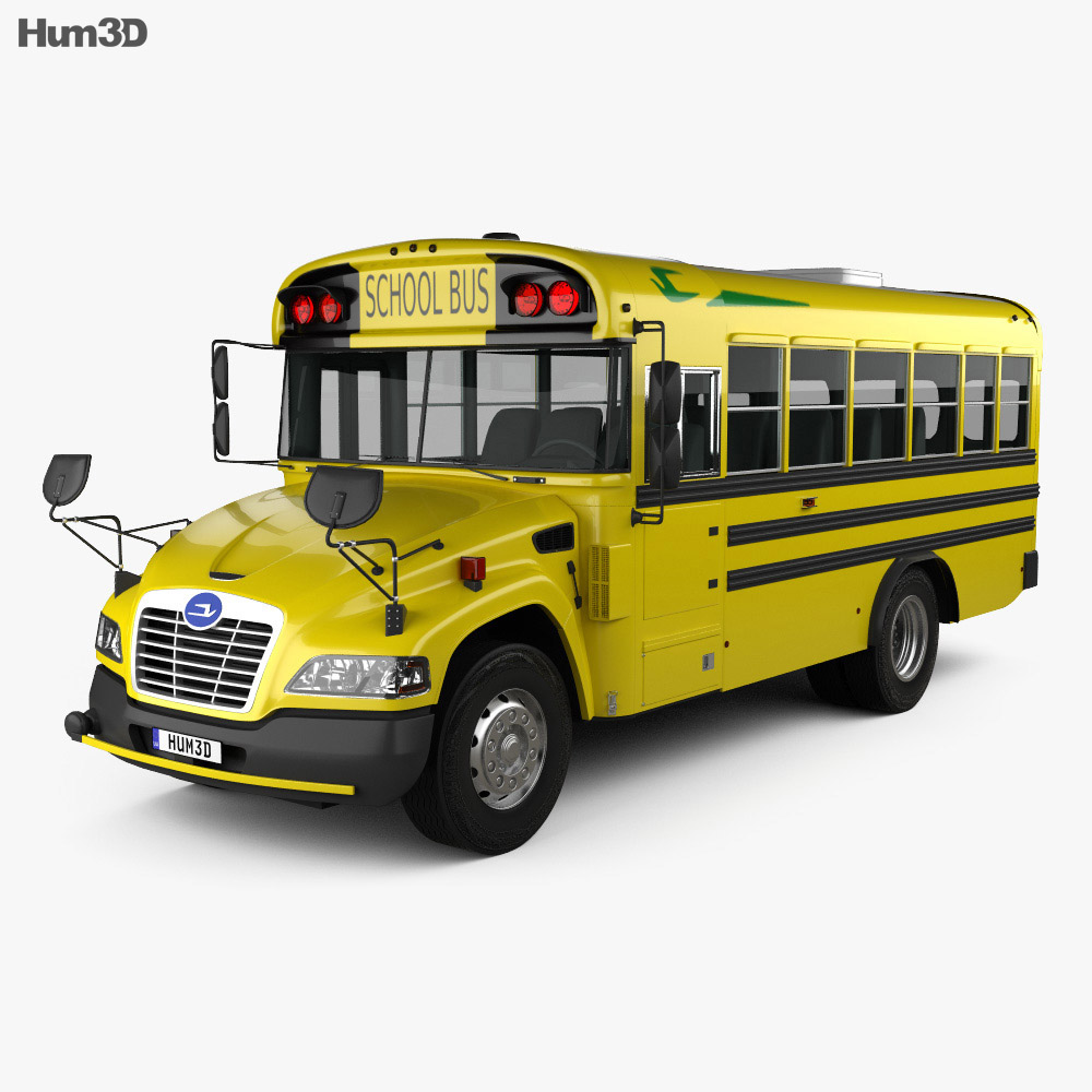Blue Bird Vision Шкільний автобус L1 2015 3D модель